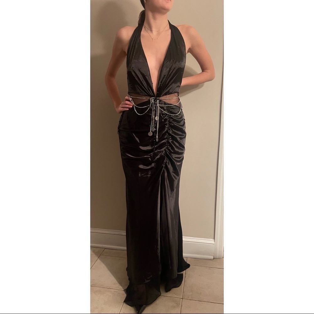 Jovani Black Halter Gown